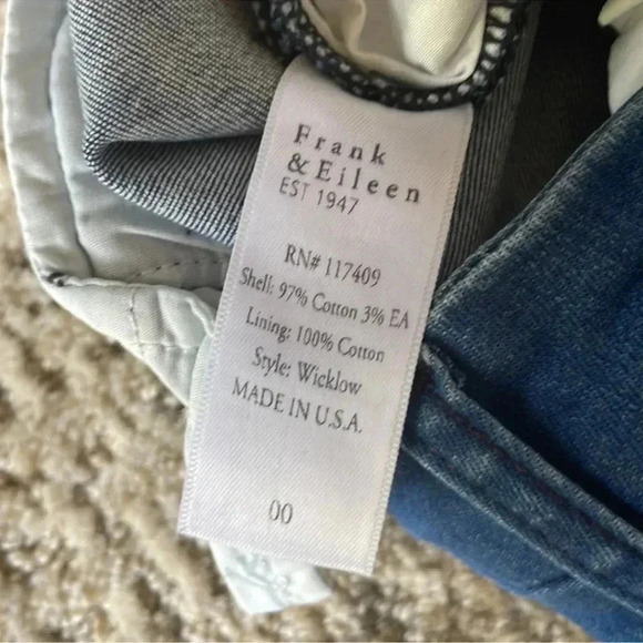 Frank & Eileen Wicklow jeans size 00 - Picture 9 of 11